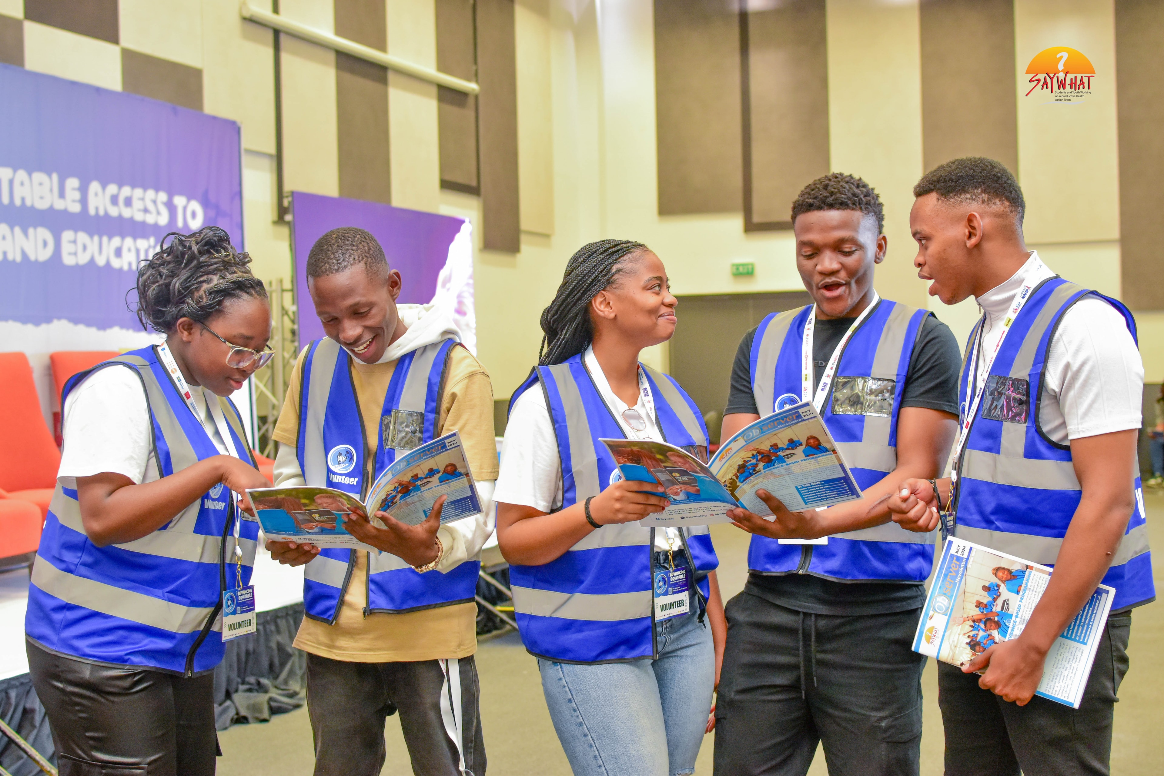 Volunteers supporting SARSYC VI