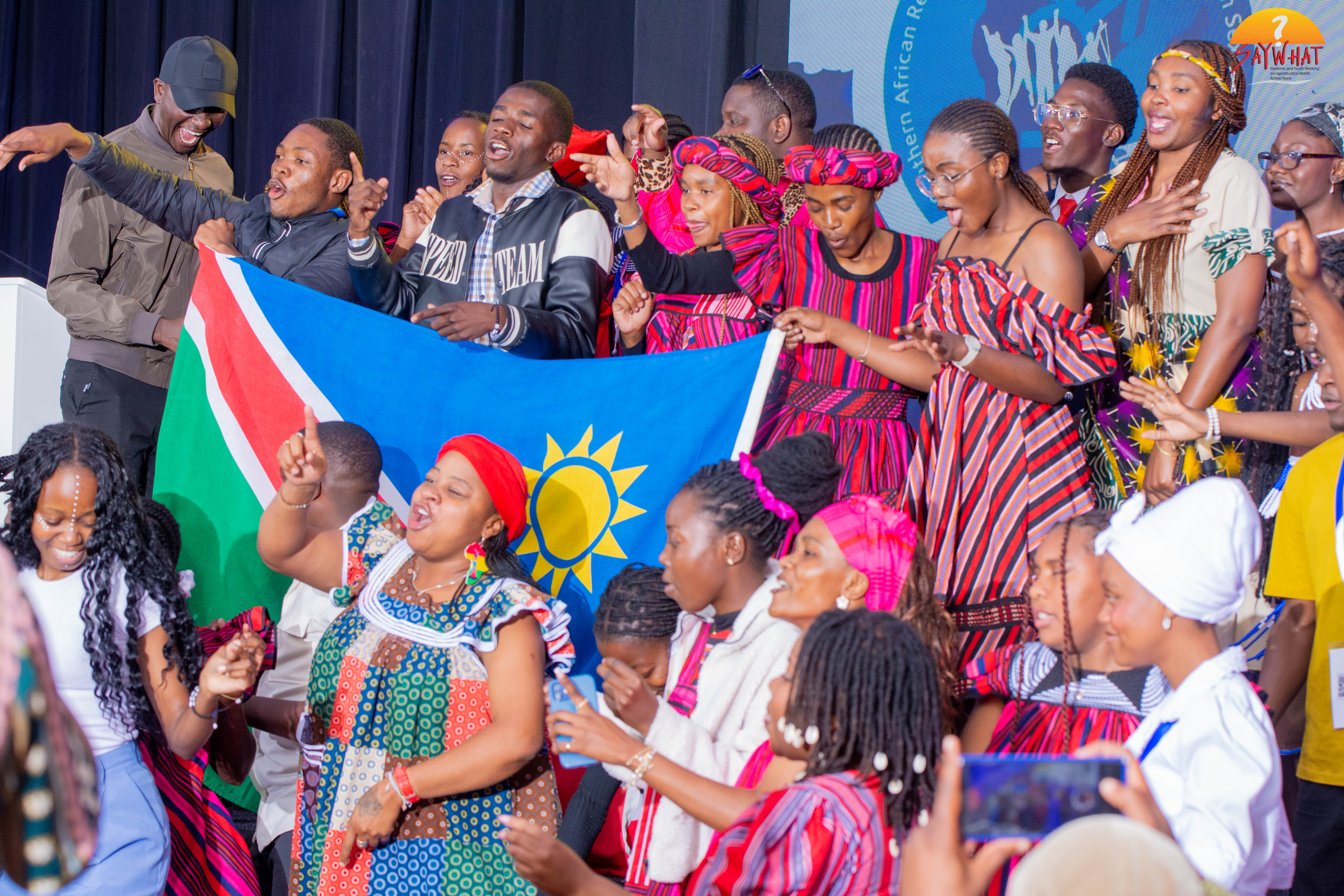 Namibian cultural performance at SARSYC culture night
