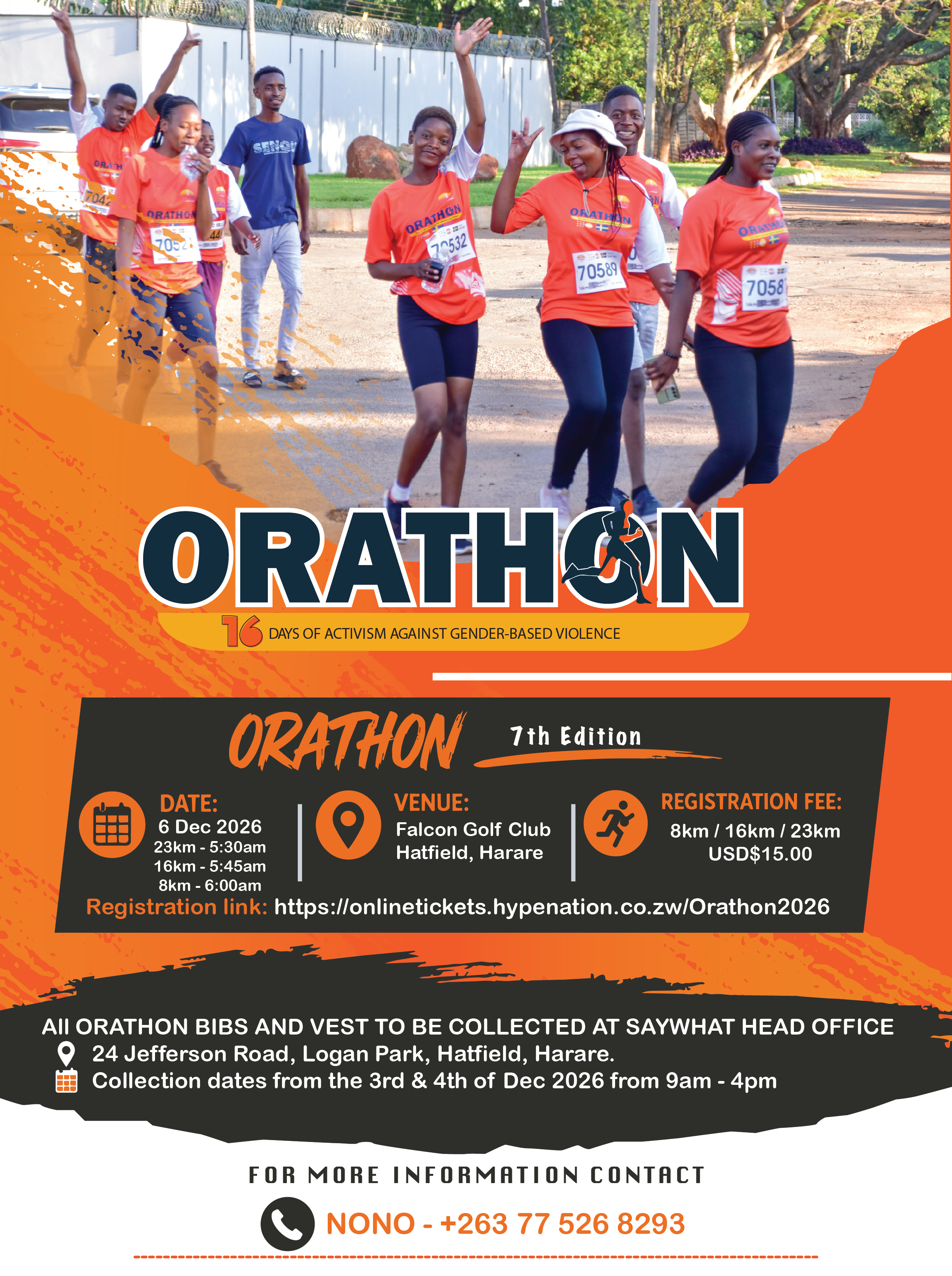 Orathon 2026 Zimbabwe flyer